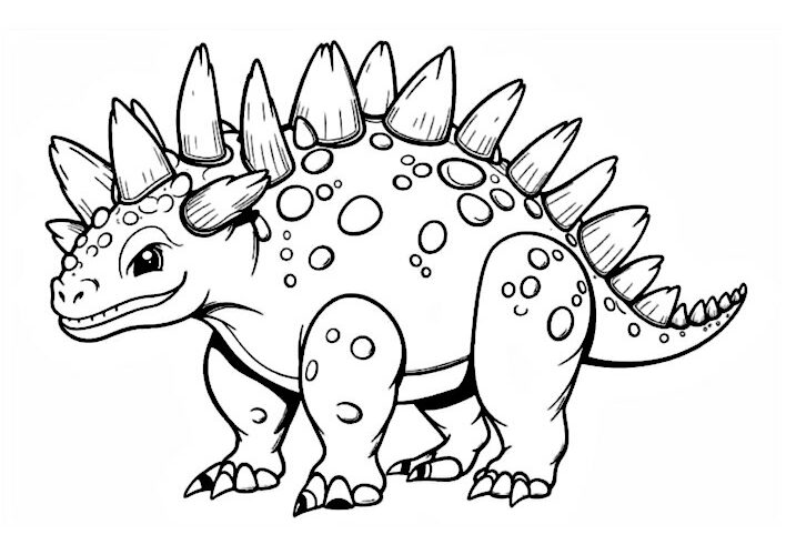 Desenhos de Dinossauros para Colorir e Imprimir - Colorir Tudo