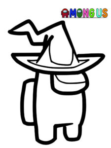 among us para colorir