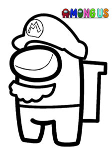 among us para colorir