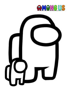 among us para colorir
