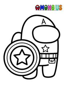 among us para colorir