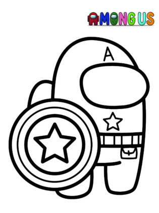 among us para colorir