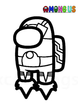 among us para colorir