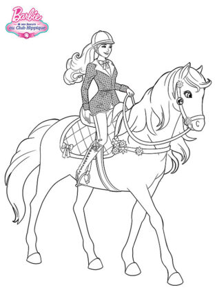 barbie desenho para colorir
