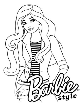 barbie para colorir