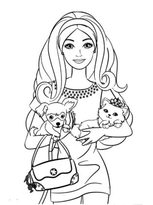 barbie para colorir