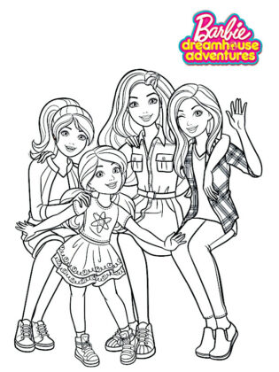 barbie para colorir