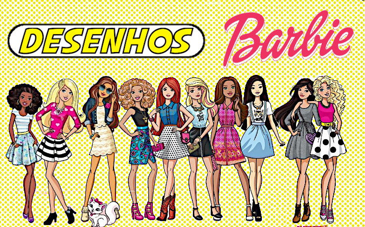 Desenhos da Barbie para Imprimir e Colorir