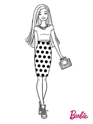 barbie para colorir
