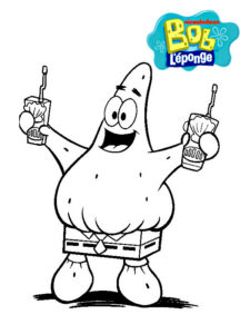 bob esponja para colorir