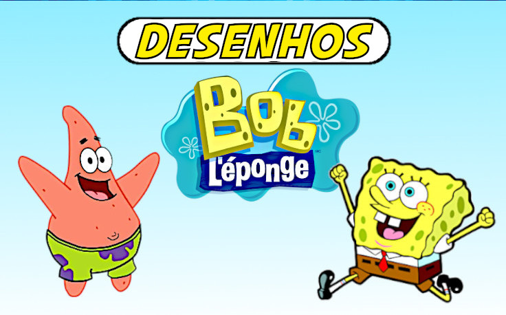 Bob esponja para colorir