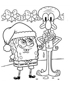 bob esponja para colorir