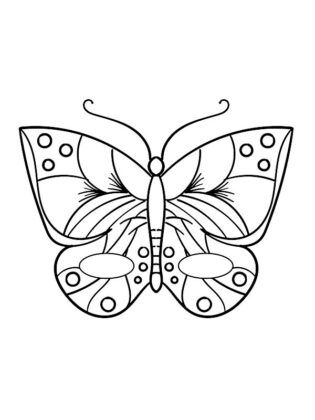 borboleta desenho para colorir