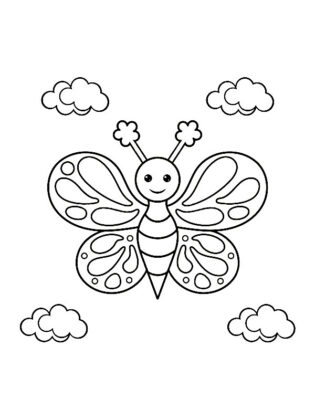 borboleta para colorir