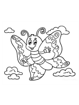 borboleta para colorir