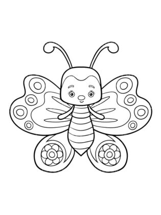 borboleta para colorir