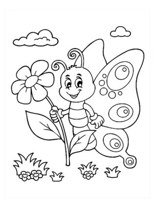 borboleta para colorir e imprimir