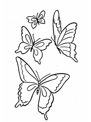 borboleta para colorir e imprimir
