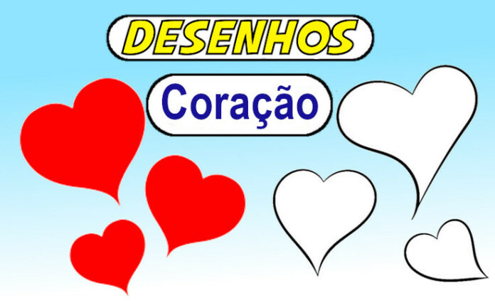 coração para colorir