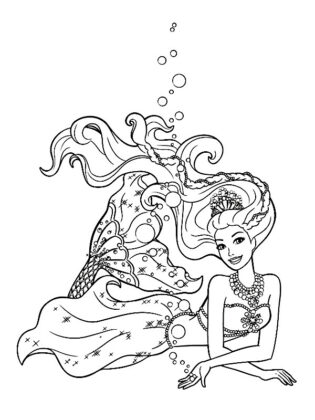 desenho barbie para colorir