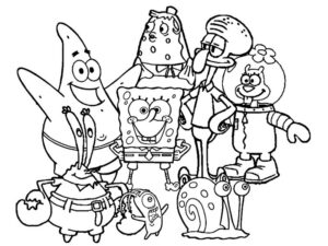 desenho bob esponja para colorir