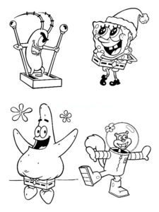 desenho bob esponja para colorir