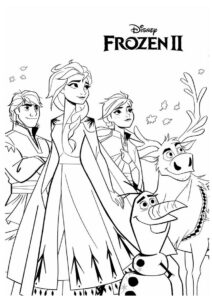 desenho para colorir frozen
