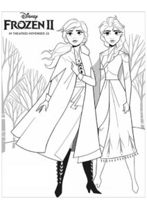 frozen para colorir