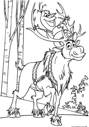desenho frozen para colorir e imprimir