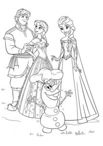 desenho frozen para colorir