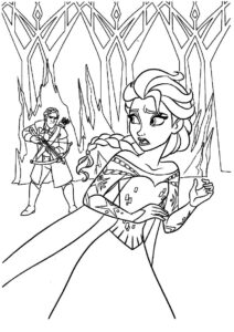 frozen para colorir
