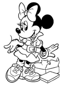desenho da minnie para colorir
