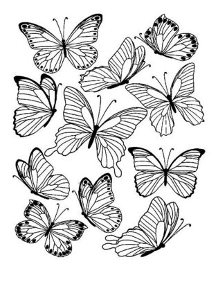 desenho de borboleta para colorir