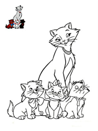 desenho de gatinho para colorir