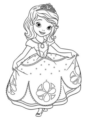 desenho de princesa para colorir