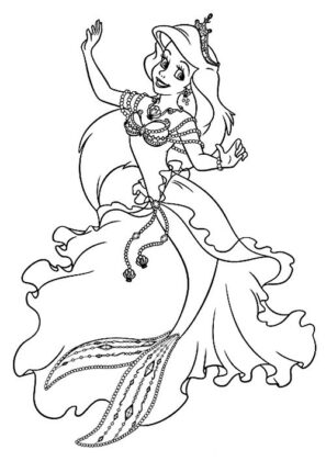 desenho de princesa para colorir