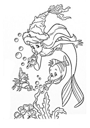 desenho de sereia para colorir