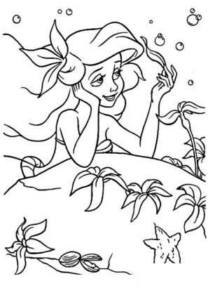 desenho de sereia para colorir