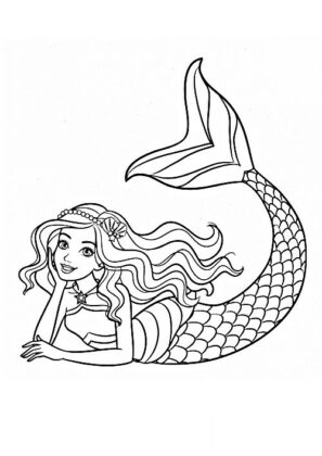 desenho de sereia para colorir