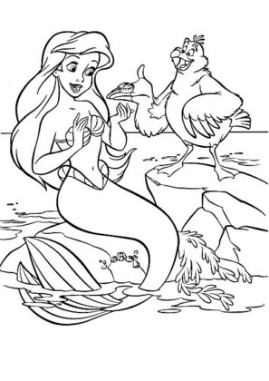 desenho de sereia para colorir