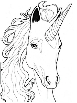 desenho de unicornio para colorir
