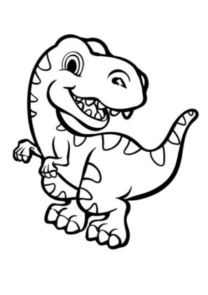 desenho dinossauro para colorir