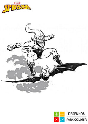 desenho do homem aranha para colorir