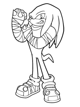 sonic para colorir