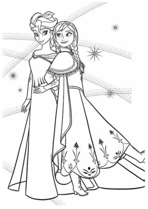 frozen para colorir