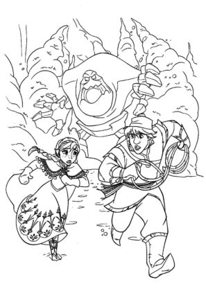 desenhos frozen para colorir