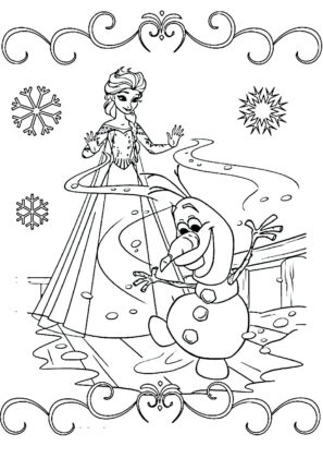 imprimir desenho frozen