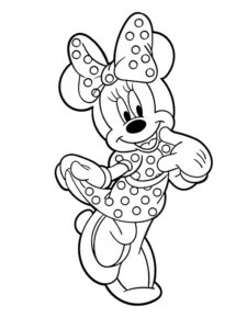 desenho minnie para colorir