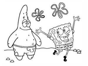desenho para colorir bob esponja