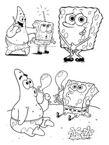 desenho para colorir bob esponja